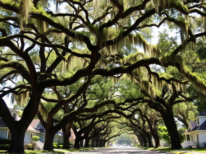 Southside Village oak canopy